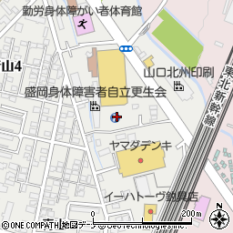 東京インテリア家具盛岡店駐車場周辺の地図