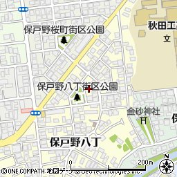 秋田県秋田市保戸野八丁18-4周辺の地図