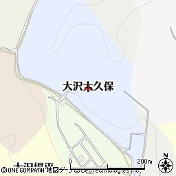 岩手県滝沢市大沢大久保周辺の地図