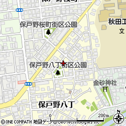秋田県秋田市保戸野八丁18-5周辺の地図