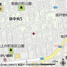 秋田卓球会館周辺の地図