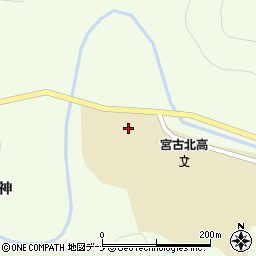 岩手県立宮古北高等学校周辺の地図