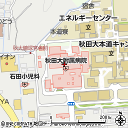 スターバックスコーヒー秋田大学医学部付属病院店周辺の地図