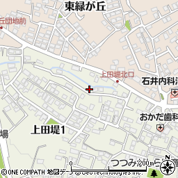 上田堤わらべ公園周辺の地図