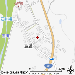 秋田県仙北市田沢湖生保内造道26-28周辺の地図