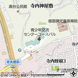 秋田県青年会館周辺の地図