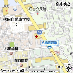 秋田日産ラ・カージュ店周辺の地図