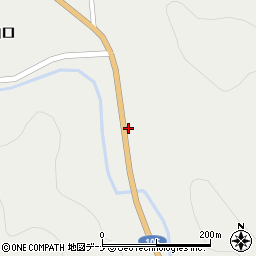 秋田県仙北市西木町桧木内山口74-1周辺の地図