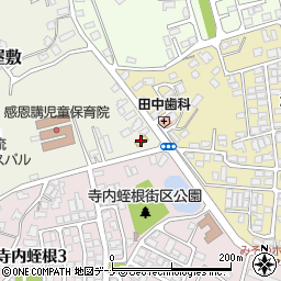 ファミリーマート秋田寺内神屋敷店周辺の地図