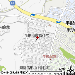 秋田県秋田市手形山西町周辺の地図