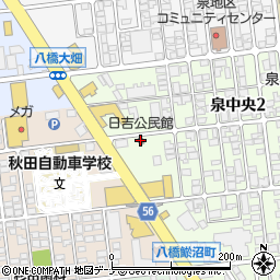 日吉公民館周辺の地図
