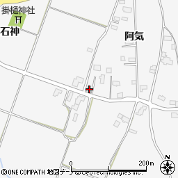 秋田県仙北市田沢湖生保内阿気70周辺の地図
