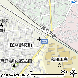 桜町郵政宿舎周辺の地図