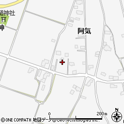 秋田県仙北市田沢湖生保内阿気74周辺の地図