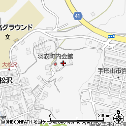 秋田県秋田市手形大沢395周辺の地図
