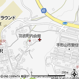 秋田県秋田市手形大沢395-20周辺の地図