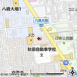 銀座に志かわ　秋田中央店周辺の地図