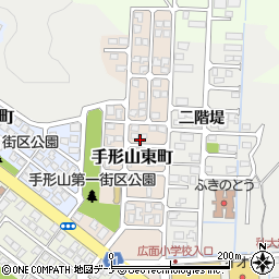 秋田県秋田市手形山東町周辺の地図