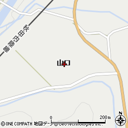 秋田県仙北市西木町桧木内山口周辺の地図