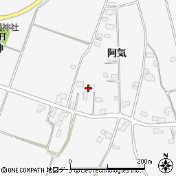 秋田県仙北市田沢湖生保内阿気81周辺の地図