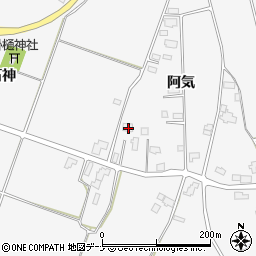 秋田県仙北市田沢湖生保内阿気71周辺の地図