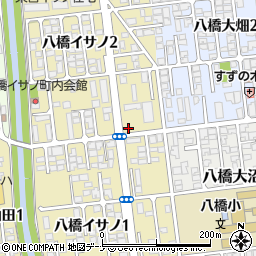 ホワイト急便　ドライブスルー八橋イサノ店周辺の地図