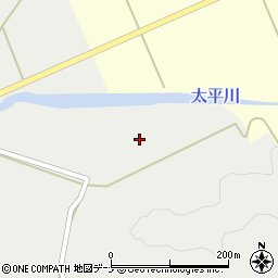 秋田県秋田市太平中関逆水周辺の地図