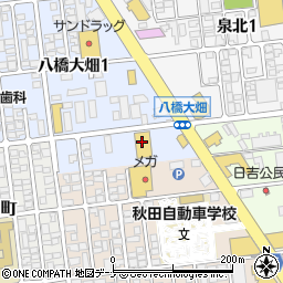 イエローハット秋田新国道店周辺の地図