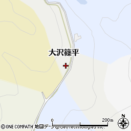 岩手県滝沢市大沢篠平周辺の地図