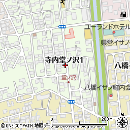 秋田県秋田市寺内堂ノ沢1丁目周辺の地図