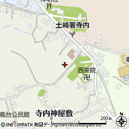 秋田県秋田市寺内神屋敷周辺の地図