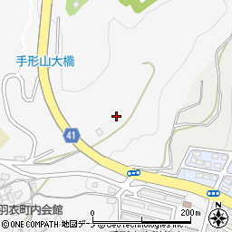 秋田県秋田市手形周辺の地図