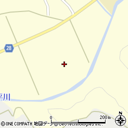 秋田県秋田市太平寺庭（張山）周辺の地図