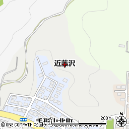 秋田県秋田市広面近藤沢周辺の地図