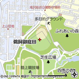 滝沢総合公園野球場周辺の地図