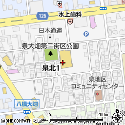 〒010-0916 秋田県秋田市泉北の地図