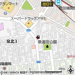 ＥＮＥＯＳ　Ｄｒ．Ｄｒｉｖｅセルフ秋田泉店周辺の地図