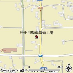 笹田自動車整備工場周辺の地図
