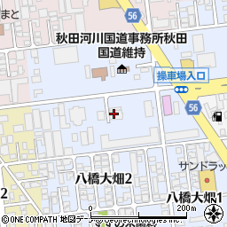 秋田県　自動車販売企業年金基金周辺の地図