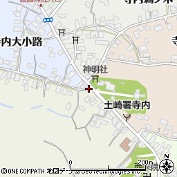 秋田県秋田市寺内大小路1-25周辺の地図