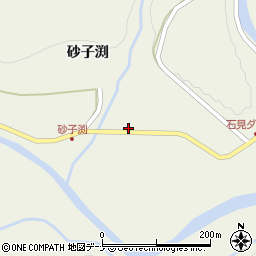秋田県秋田市河辺三内砂子渕129周辺の地図