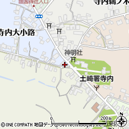 秋田県秋田市寺内大小路1-24周辺の地図