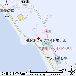 秋田県仙北市田沢湖田沢春山114周辺の地図