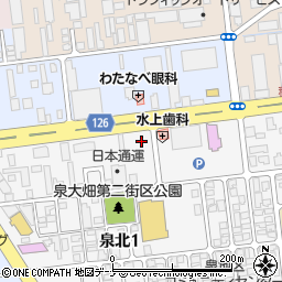 日本通運株式会社秋田支店引越専用周辺の地図