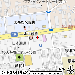 シティホール秋田周辺の地図