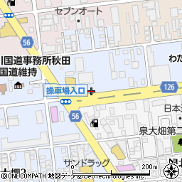 株式会社山二秋田営業所周辺の地図