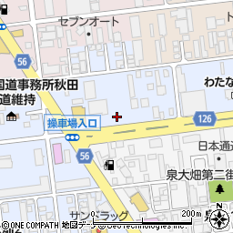 株式会社山二モーターハウス　秋田周辺の地図