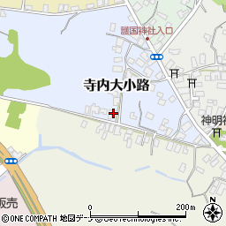 秋田県秋田市寺内大小路5-25周辺の地図