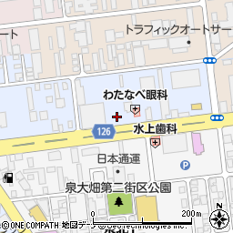 秋田操車場線周辺の地図