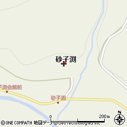 秋田県秋田市河辺三内砂子渕187周辺の地図